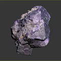 Purple Raw Wooden Stone With Natural Texture And Glossy Surface Appearance