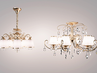 European-style chandelier 3d model