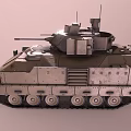 Infantry Fighting Vehicle Armored Vehicle Reconnaissance Vehicle Tank Armored Transport Vehicle Tracked Armored Vehicle Low Face Number Low Model Simple Model Game Video Level Super Realistic 3d model