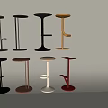 Modern Bar Stools With Various Stylish Designs Different Colors And Unique Base Structures