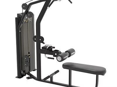 All in One Home Gym Sports Equipment With Training Machine Bench And Pull Bars 3d model