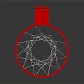 Durable Basketball Hoop With Red Rim White Net And Backboard
