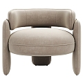 Modern Single Sofa Leisure Chair 3d model