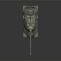 Military Tank with Camouflage Paint Long Cannon Barrel Heavy Tracks and Turret Design