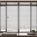 Adjustable Window Blinds For Light Control In Modern Home Interior 3d model