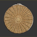 Modern Storage Basket Bamboo Basket Bamboo Basket Bamboo Blue 3d model