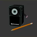 Brauberg Electric Pencil Sharpener Black Efficient Durable Design for Sharpening Pencils