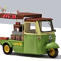 Modern vending truck fast food truck 3d model