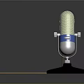 Microphone Amplifier Capacitor Microphone High-end Microphone Wheat Desktop Microphone Broadcasting Microphone 3d model