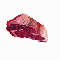 Fresh Raw Red Meat With White Fat Marbling And Juicy Texture