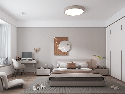 Modern Bedroom Room 3d model