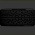 Car Wheel With Golden Spoke Design And Shiny Alloy Rim Black High Performance Tire
