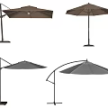 Various Outdoor Sunshade Canopies with Different Styles Colors and Stand Designs