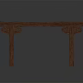 Traditional Wooden Console Table With Intricate Carved Patterns Elegant Frame And Classic Design