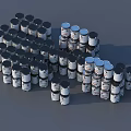 Industrial Equipment Stacked Metal Drums For Industrial Storage Applications