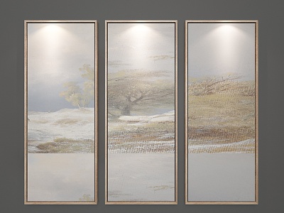 Nordic Landscape Painting Decorative Painting model