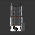 Space Launch Platform Featuring Rocket Launch Tower And Track Structure