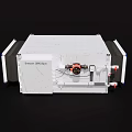White Commercial Air Conditioner Fan With Modern Design And Visible Red Motor Components