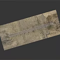 Detailed Miniature Railroad Model Scene With Tracks Bridge Grass And Dirt