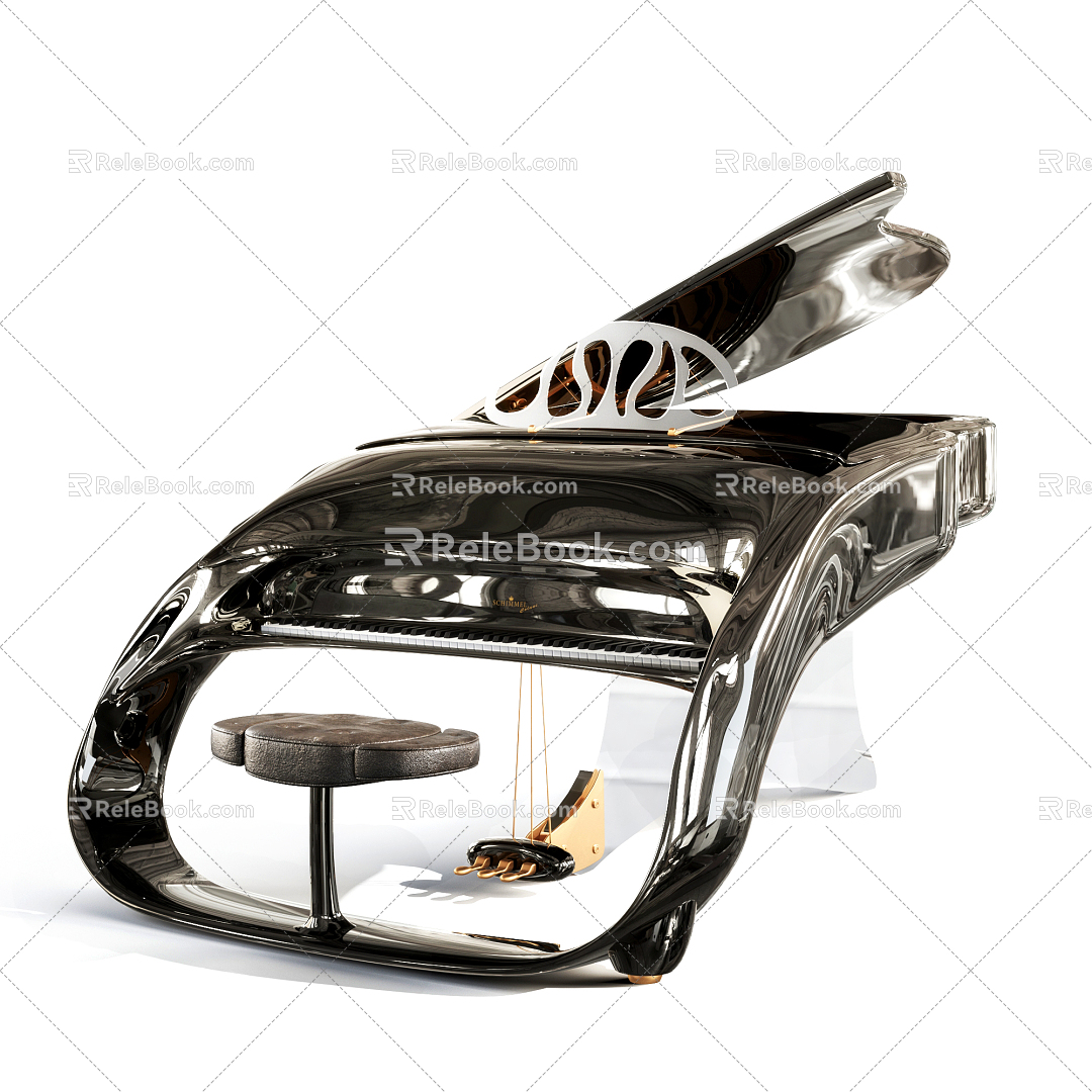 Modern Piano Germany 3d model