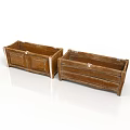 Wooden Rectangular Storage Boxes Ideal For Household Organizing And Storage