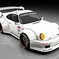 Porsche 930 sports car Racing Car Luxury Car 3d model