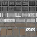 Air conditioner external unit Air conditioner rack external unit bracket Air conditioner louver rack shielding Air conditioner external hood Air conditioner decoration 3d model