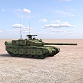 Type 99 main battle tank 99A tank main station tank tracked combat vehicle 3d model