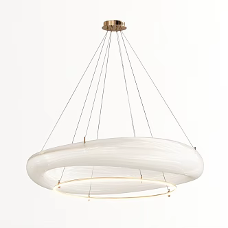 Chandelier Round Chandelier Light Luxury Chandelier Double Layer Chandelier Decorative Chandelier 3d model