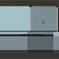 Modern Corner Reception Desk With Glass Partitions And White Countertop Design
