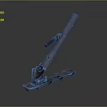 Military Field Mortar With Metal Barrel Base Plate And Firing Mechanism