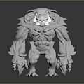 Mythical Fantasy Creature Character 3D Model With Intricate Design And Muscular Build