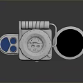 detector mine detector metal detector sci-fi detector futuristic detector concept detector 3d model