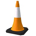 Conical barricade ice cream cone roadsign roadblock traffic cone barrel rubber traffic roadblock conical barricade conical barricade ice cream cone roadsign roadblock traffic 3d model