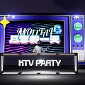 MOTTAI KTV Party Photo Spot with Neon Lights to Share Good Times Together