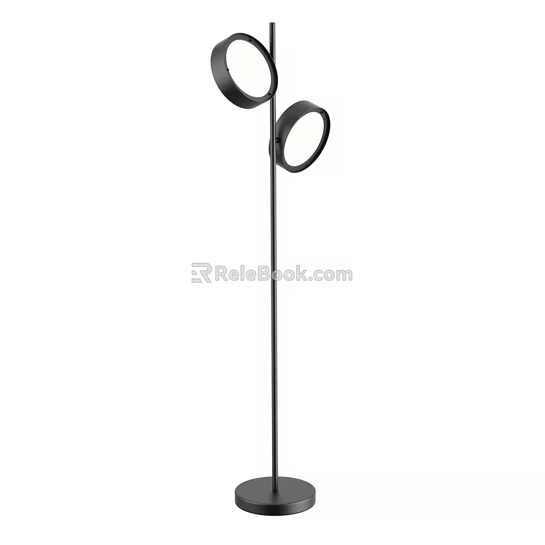Oluce Modern Floor Lamp Minimalist Floor Lamp Round Floor Lamp Metal Floor Lamp Black Floor Lamp Rotating Floor Lamp 3d model