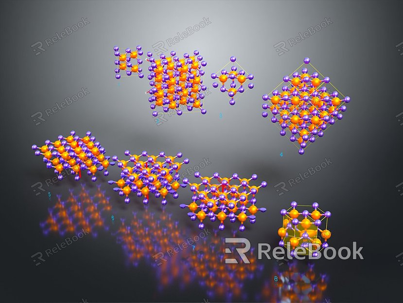 modern molecular chain gene chain digital model