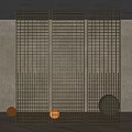 Metal grid partition metal mesh partition 3d model