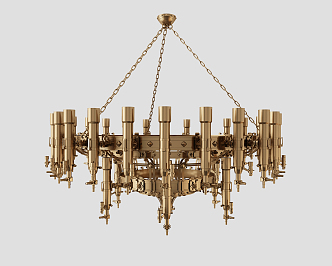 Post-modern chandelier 3d model