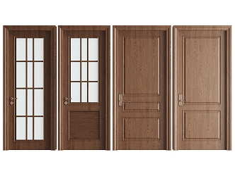 French retro single door 3d model