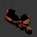 Stylish Orange Touring Motorcycle With Windshield Rear Seat Storage And Sleek Design