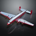 Modern Aircraft Old Civil Aircraft Old Commercial Aircraft 3d model