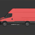 Modern bus minibus minivan driverless bus 3d model