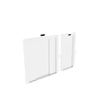 Silver Stainless Steel Elevator Door Decorative Ornament Set With Double And Single Door Design