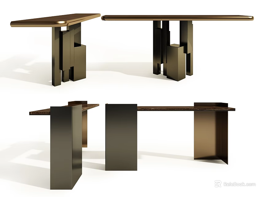 Modern Inflatable Structure Design With Black Brown Tones And Multiple Angles 3d model