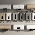 Wall Mounted Water Heaters In Various Colors And Modern Designs For Home Use