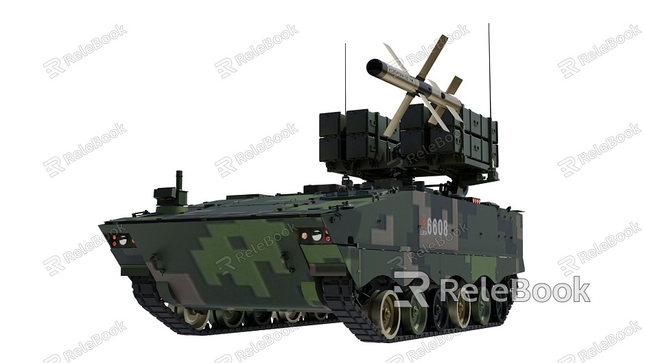 Red Arrow 10 HJ10 Red Arrow 10 Missile Vehicle Anti-tank Missile Launcher Armored Vehicle Military Domestic Tank AFT10A model