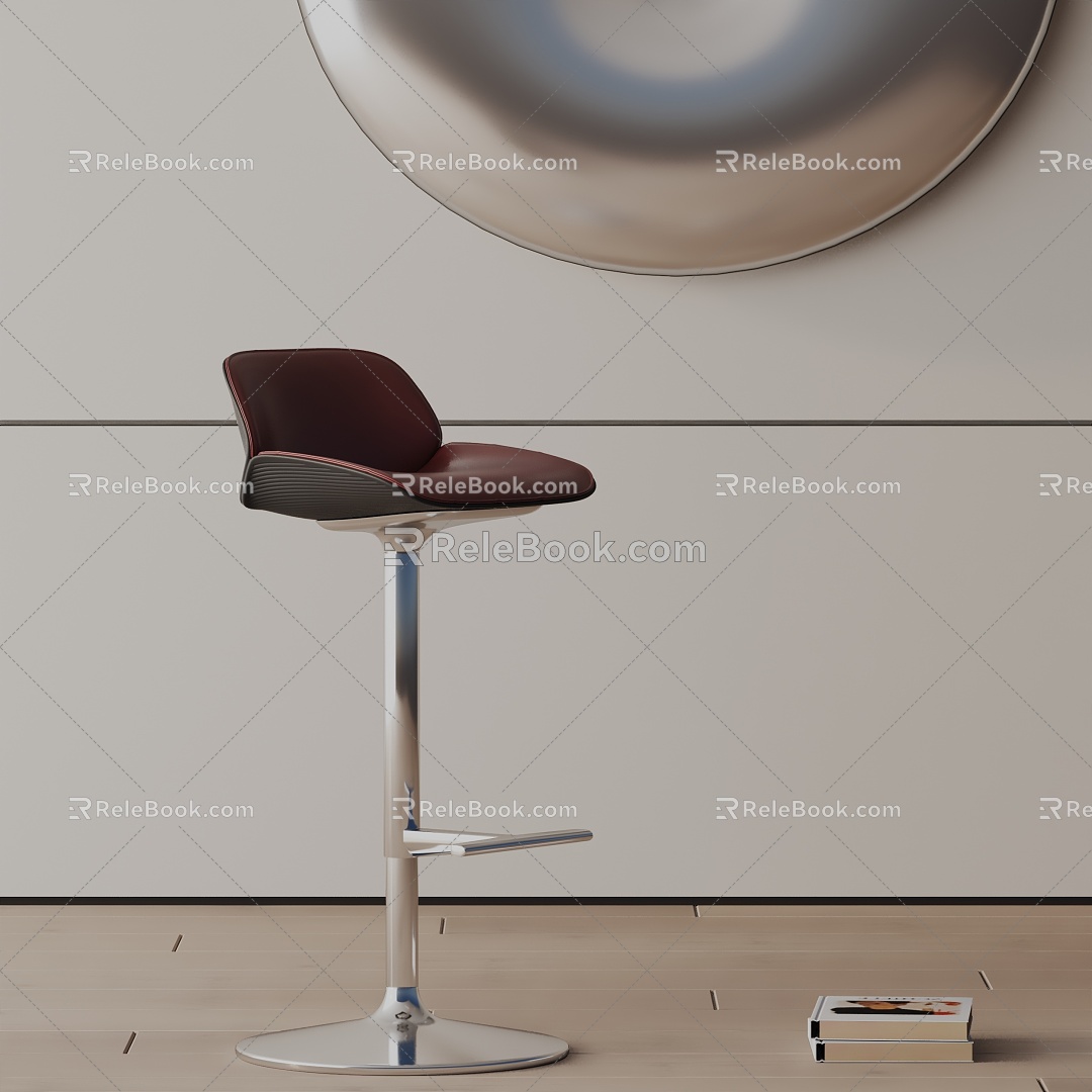 Modern Bar Chair 3d model