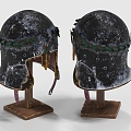 Iron Hat Helmet Knight Helmet Armor 3d model