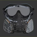 High Quality Tactical Gas Mask With Goggles For Military Weapon Operators Protective Gear